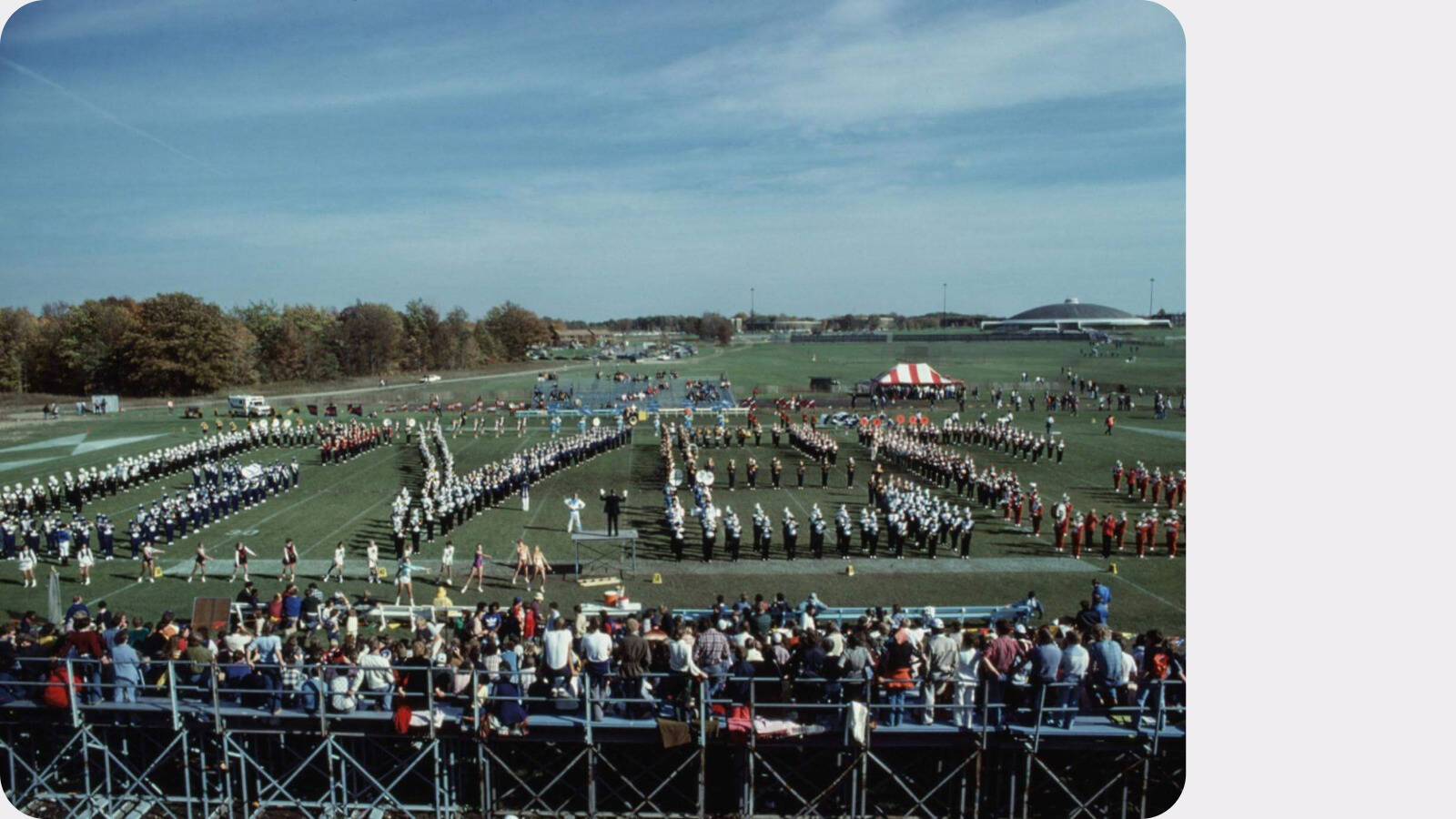 Laker Marching Band performs at first Homecoming in 1978